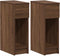 vidaXL - Nachtkastjes - 2 - st - met - lade - 20x36x60 - cm - bruin - eikenkleurig