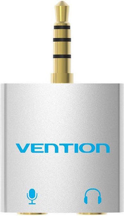 Vention AUX 3.5 mm mannetje naar 2 x 3.5mm Female Audio Connector Adapter 2 in 1 microfoon + Koptelefoon Splitter Converter