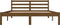 vidaXL - Bedframe - massief - grenenhout - honingbruin - 120x190 - cm