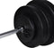 vidaXL - Trainingsbank - met - gewichtenrek - en - halterset - 60,5 - kg