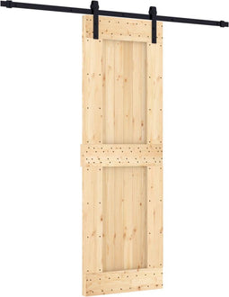 vidaXL - Schuifdeur - met - beslag - 70x210 - cm - massief - grenenhout