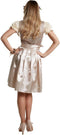 Dressforfun Mini-Dirndl Burgau model 2 S - Verkleedkostuum met pailletten en vetersluiting
