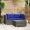 vidaXL - 3-delige - Loungeset - met - kussens - poly - rattan - grijs