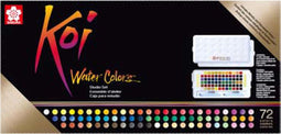 Sakura Koi Water Colors Studio Set | 72 halve napjes