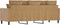 vidaXL - Driezitsbank - 180 - cm - fluweel - bruin