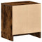 vidaXL - Nachtkastje - met - lade - 39x28x41 - cm - gerookt - eikenkleurig