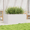 vidaXL - Plantenbak - 110x60x46 - cm - massief - grenenhout - wit