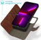 iMoshion Hoesje Geschikt voor iPhone 13 Pro Hoesje Met Pasjeshouder - iMoshion Uitneembare 2-in-1 Luxe Bookcase - Bruin