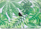 Lunso Geschikt voor MacBook Air 13 inch M1 (2020) cover hoes - case - Tropical Green