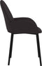 vidaXL - Eetkamerstoelen - 2 - st - kunstleer - zwart