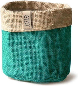 Sizo Waterdichte Plantenzak van Jute 20 cm Petrol
