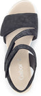 Gabor 24.640.67 - Dames Sandalen - Sleehak met klittebandsluiting - Zwart (2023)