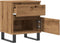 vidaXL - Nachtkastjes - 2 - st - 40x35x50cm - bewerkt - hout - artisanaal - eikenkleur