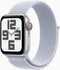 Apple Watch SE (2024) - Smartwatch - GPS + Cellular - 44mm - Zilver (Blauw)