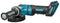 XGT 40 V Max - Haakse slijper 125 mm - 11000 toeren - Rubber demper - Soft start