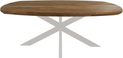 Salontafel Danish - Naturel/wit - Eiken/metaal