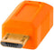 Tether Tools CU5430ORG - USB 2.0 A Male naar Micro-B 5-Pin Kabel - Vergulde connectoren - Oranje