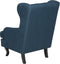 ALTA - Chesterfield fauteuil - Blauw - Polyester