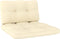 vidaXL - Palletkussens - 2 - st - stof - crèmekleurig