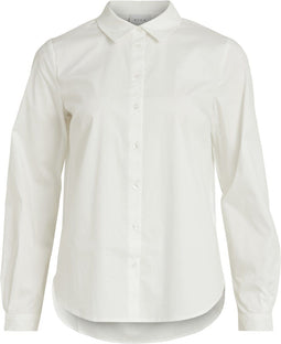 Vila Vigimas - L/s Shirt/su - Katoen - Wit