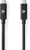 Nedis CCGW64750BK10 - USB-C 3.2 Gen 2-kabel - 4K-beeldresolutie - Zwart