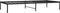 vidaXL - Bedframe - metaal - zwart - 90x200 - cm