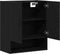 vidaXL - Wandkast - Zwart - Eiken - 60x31x70 - cm - Gemaakt - van - Hout