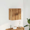 vidaXL - Wandkast - 60x31x60 - cm - bewerkt - hout - artisanaal - eikenkleurig