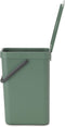 Brabantia Sort & Go - Prullenbak - 12 liter - Fir Green