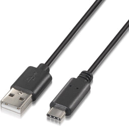 Aisens A107-0050 - Kabel USB A naar USB C - 50 cm - Zwart