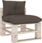 vidaXL - Palletkussens - 2 - st - stof - taupe