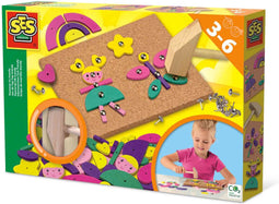 SES - Hamertje Tik - trendy - Montessori Speelgoed - vrolijke kleuren - veilige spijkertjes