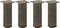 vidaXL - Salontafelpoten - 4 - st - 30-32 - cm - staal - naturel