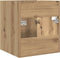 vidaXL - Wastafelkast - 41x38,5x46 - cm - bewerkt - hout - artisanaal - eikenkleur