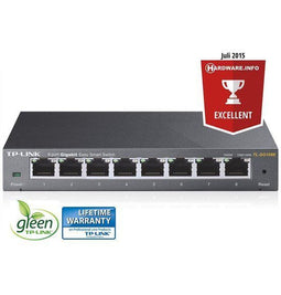 TP-Link TL-SG108E - Gigabit Smart Switch 8 Poorten - Managed - 16 Gbps