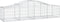 vidaXL - Schanskorven - 12 - st - gewelfd - 200x50x40/60 - cm - gegalvaniseerd - ijzer