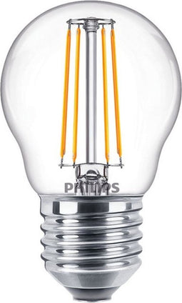Philips - Master Value LEDluster E27 Kogel Filament Helder 3.4W 470lm - 927 Zeer Warm Wit | Beste Kleurweergave - Dimbaar - Vervangt 40W