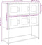vidaXL - Dressoir - 100,5x39x107 - cm - koudgewalst - staal - antracietkleurig