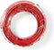 Nedis Speaker-Kabel - 2x 2.50 mm² - CCA - 15.0 m - Rond - PVC - Rood / Zwart - Folieverpakking