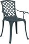 vidaXL - Tuinstoelen - 2 - st - gietaluminium - groen
