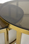 Light & Living - Salontafel MILAGRO - Ø100.5x36.5cm - Goud - Set van 2