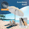 WOLTU GSS0007be01 - Balkon parasol 135 cm - UPF 50+ UV bescherming - Beige