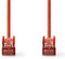 Nedis CAT6-kabel - RJ45 Male - RJ45 Male - S/FTP - 7.50 m - Rond - LSZH - Rood - Polybag
