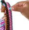 Barbie Totally Hair Doll - Bruin, roze, blauw - Barbiepop
