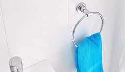 tesa Luup handdoekring, verchroomd metaal