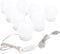vidaXL - Wandspiegel - met - LED-lampen - rond - glas