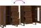 vidaXL - Dressoir - 69,5x34x90 - cm - bewerkt - hout - bruin - eikenkleur
