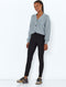 Noisy May NMSOLINE - Broek - Hoge taille - Zwart