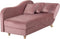 MERI - Chaise longue - Roze - Rechterzijde - Fluweel