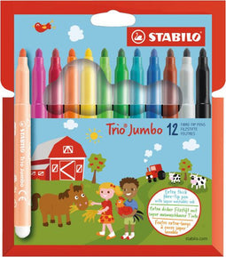 12 stabilo trio jumboXXL viltstift380/12